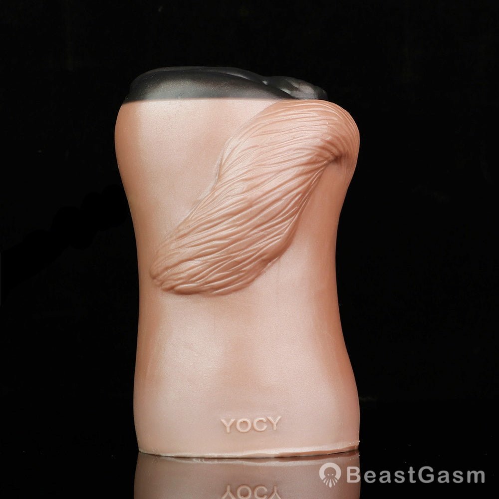 Draft Pony Horse Stroker – Dual - Entry Platinum Silicone Masturbator - BeastGasm