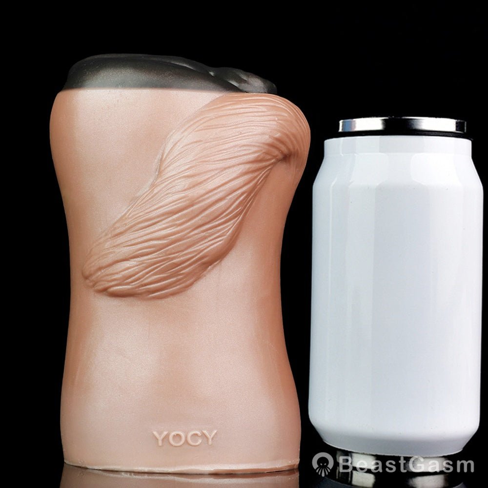 Draft Pony Horse Stroker – Dual - Entry Platinum Silicone Masturbator - BeastGasm