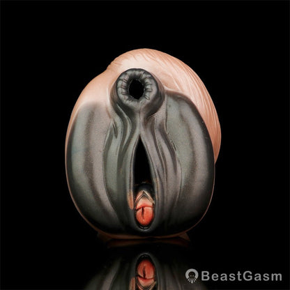 Draft Pony Horse Stroker – Dual - Entry Platinum Silicone Masturbator - BeastGasm