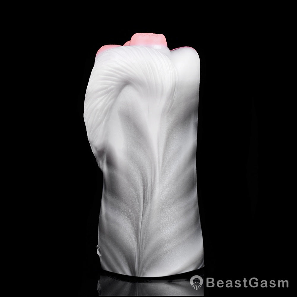 Draft Pony Horse Stroker – Dual - Entry Platinum Silicone Masturbator - BeastGasm