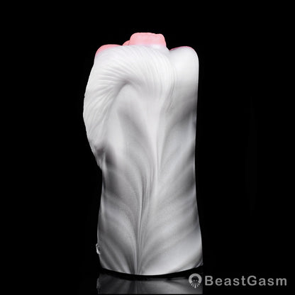 Draft Pony Horse Stroker – Dual - Entry Platinum Silicone Masturbator - BeastGasm