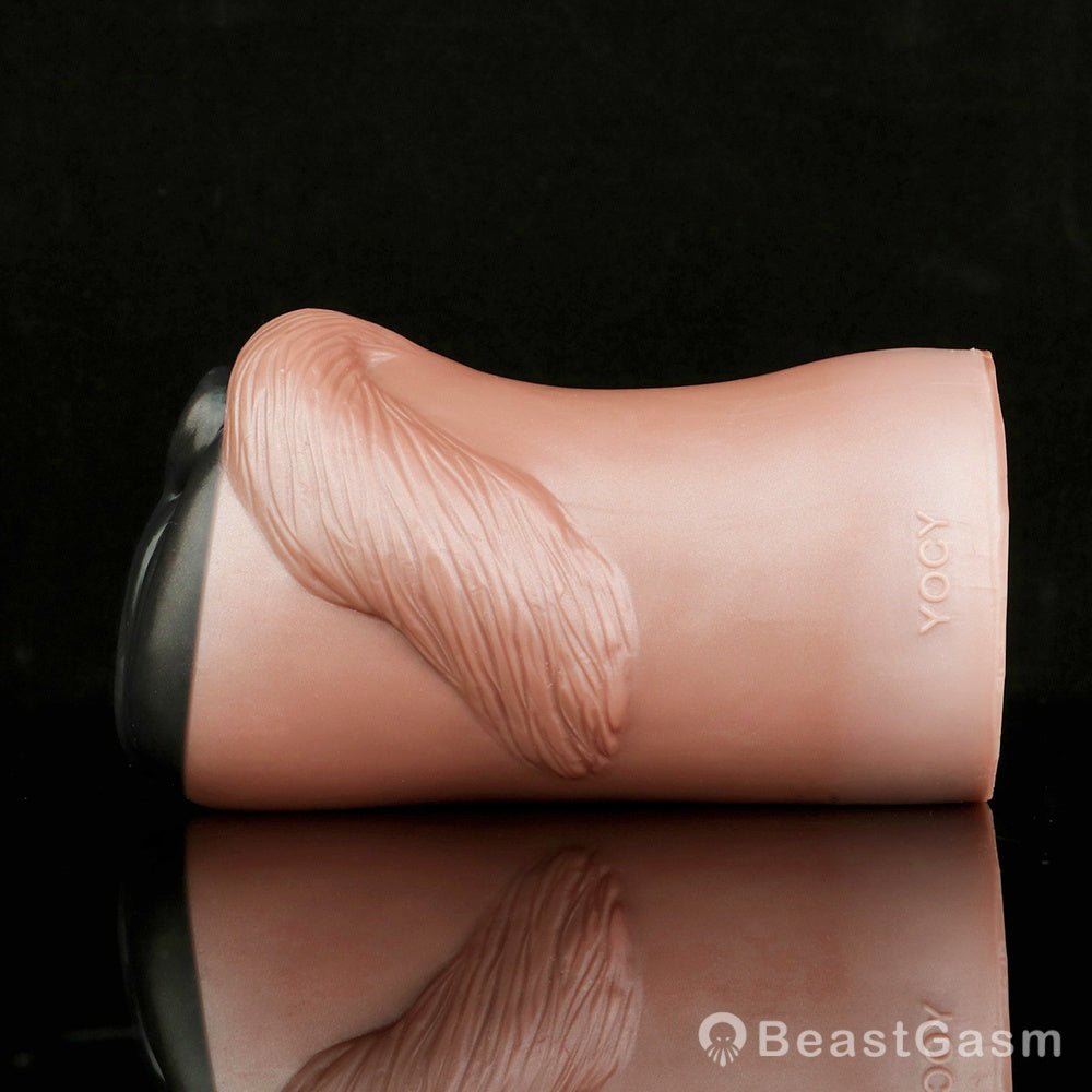 Draft Pony Horse Stroker – Dual - Entry Platinum Silicone Masturbator - BeastGasm
