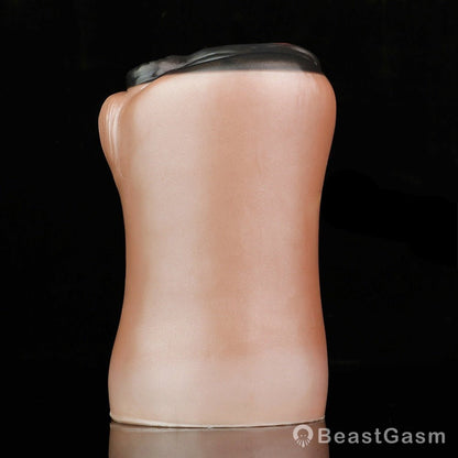 Draft Pony Horse Stroker – Dual - Entry Platinum Silicone Masturbator - BeastGasm