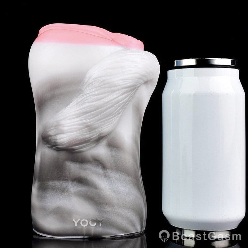 Draft Pony Horse Stroker – Dual - Entry Platinum Silicone Masturbator - BeastGasm