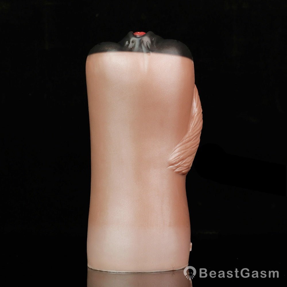 Draft Pony Horse Stroker – Dual - Entry Platinum Silicone Masturbator - BeastGasm
