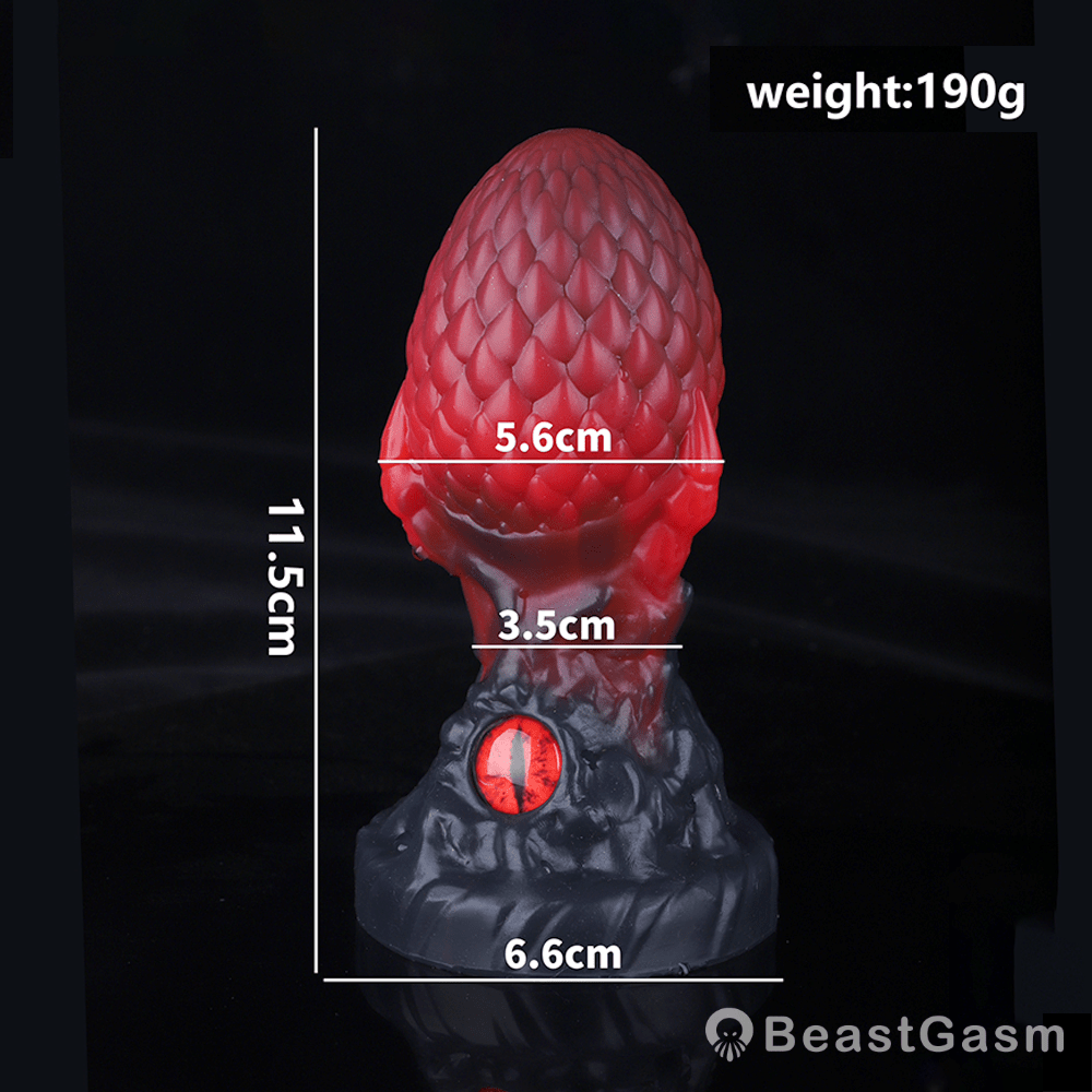 🍎 Dragon Eye Anal Plug – Fantasy Scales & Suction Base - BeastGasm
