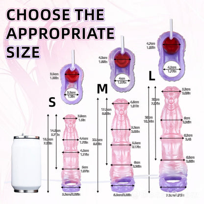 🐉 Dragon Horse Cock Sleeve: Fantasy Water Spraying Extender - BeastGasm