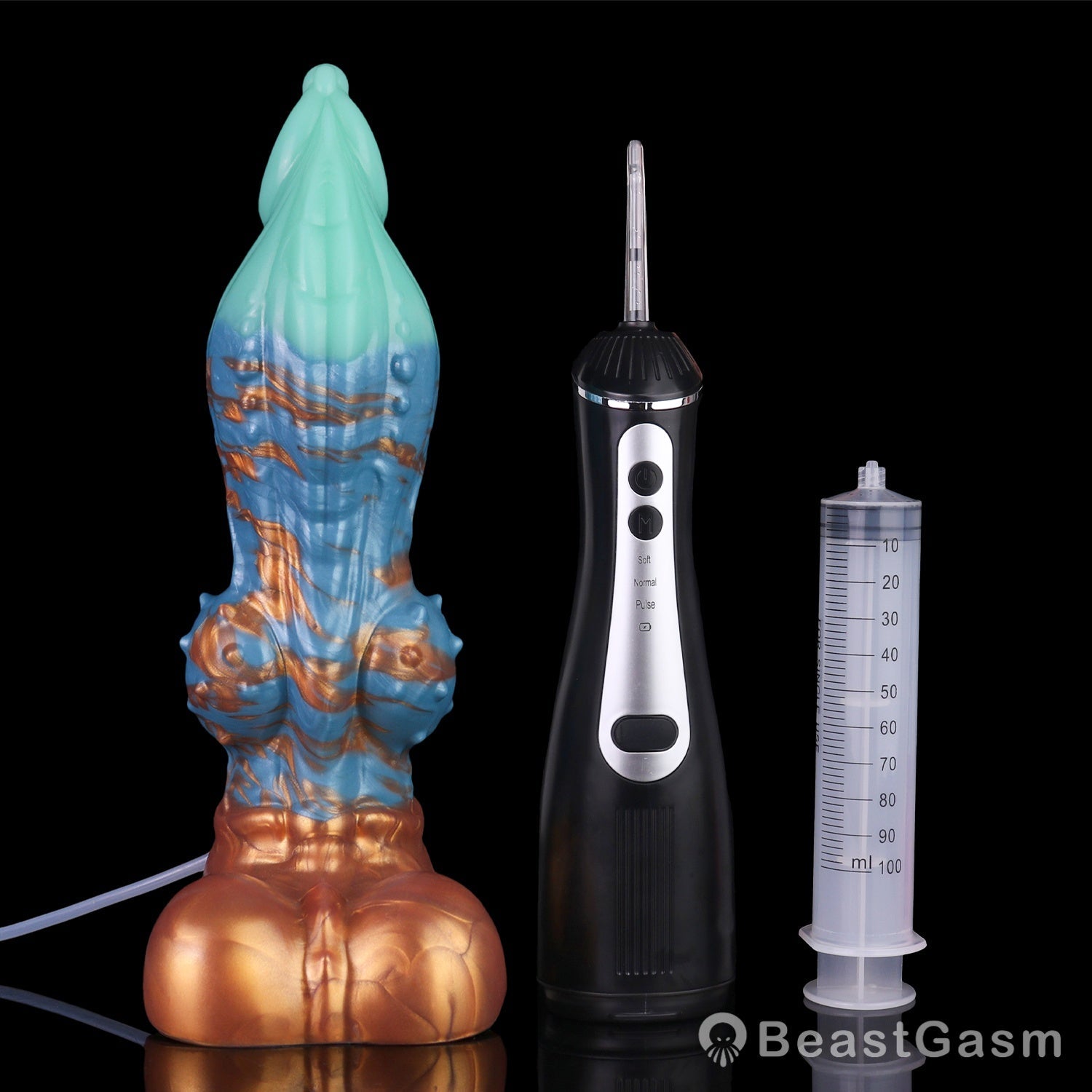🐦‍🔥 Dragon Hound Squirting Dildo – Tri-Color Fantasy Toy - BeastGasm