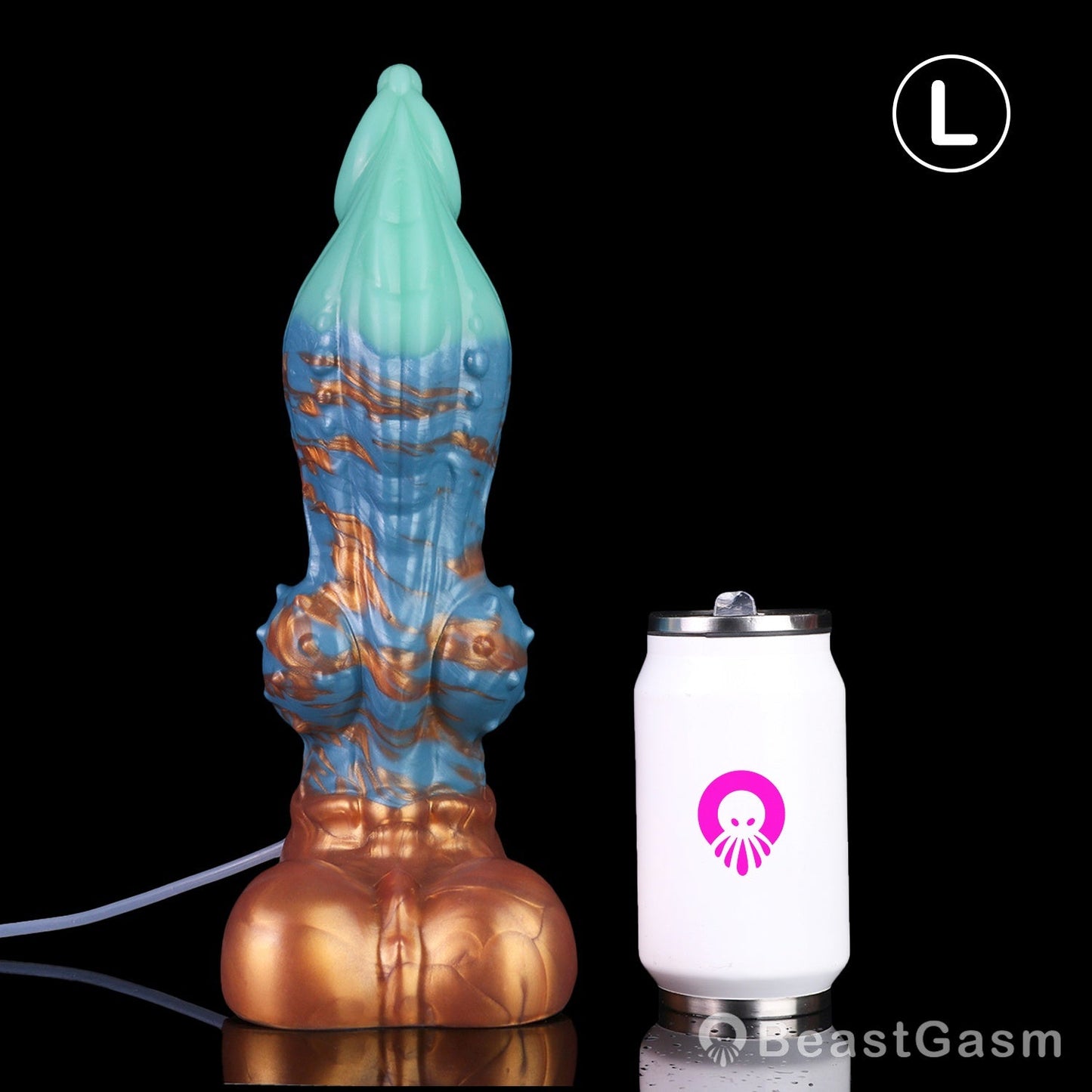 🐦‍🔥 Dragon Hound Squirting Dildo – Tri-Color Fantasy Toy - BeastGasm