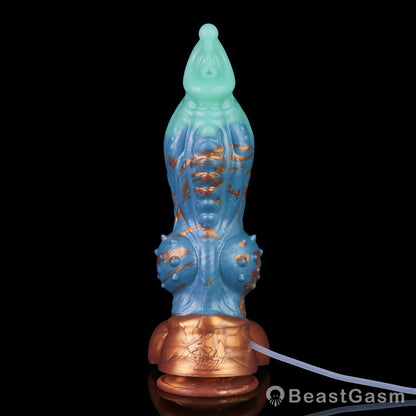 🐦‍🔥 Dragon Hound Squirting Dildo – Tri-Color Fantasy Toy - BeastGasm