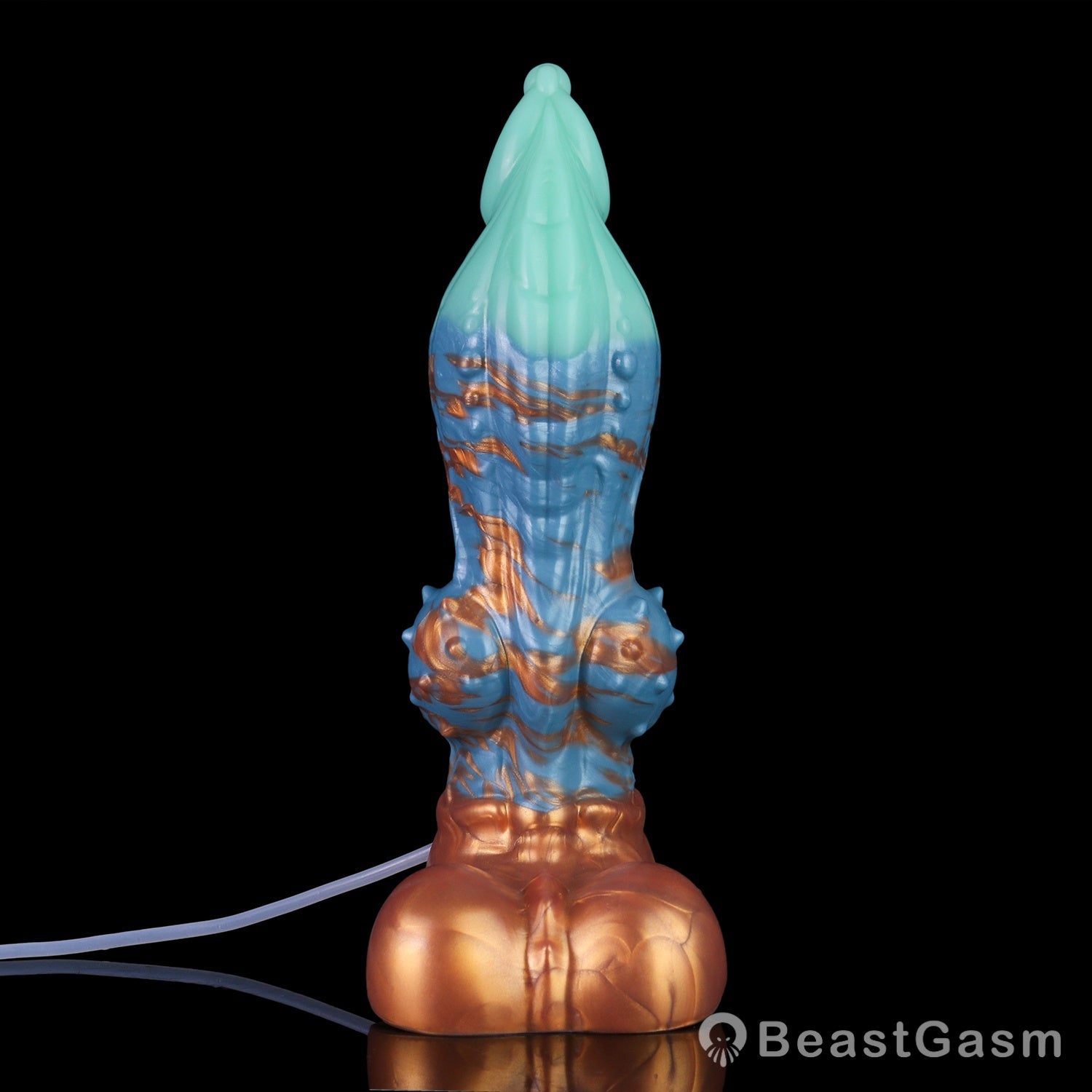 🐦‍🔥 Dragon Hound Squirting Dildo – Tri-Color Fantasy Toy - BeastGasm
