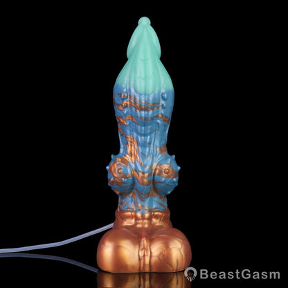 🐦‍🔥 Dragon Hound Squirting Dildo – Tri-Color Fantasy Toy - BeastGasm