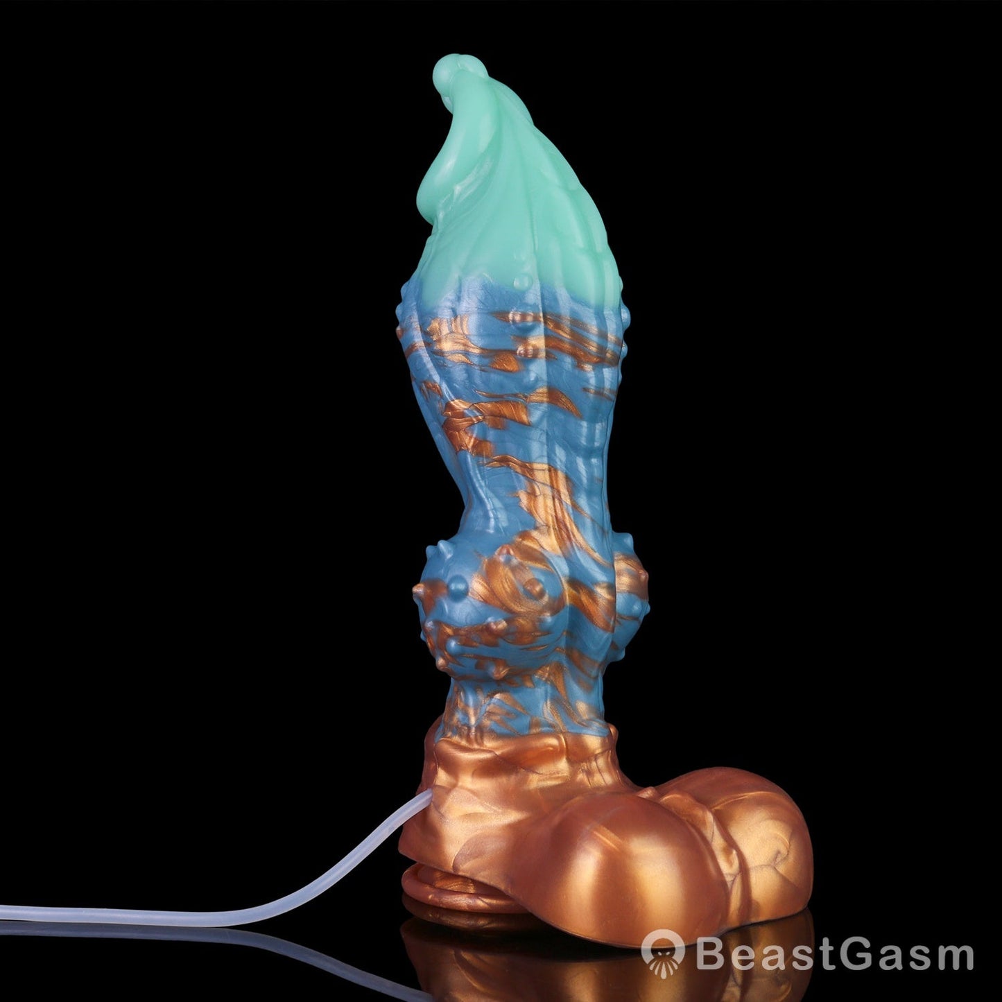 🐦‍🔥 Dragon Hound Squirting Dildo – Tri-Color Fantasy Toy - BeastGasm