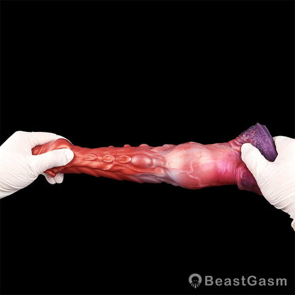 🐦‍🔥 Dragon Scale Fantasy Cock Sleeve – Platinum Silicone Dragon Sleeve - BeastGasm