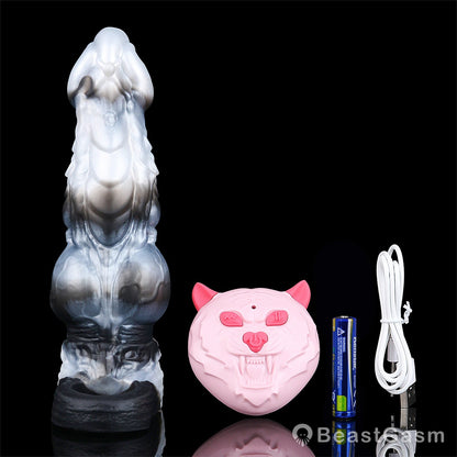 🐦‍🔥 Dragon Scale Fantasy Vibrating Wearable Penis Sleeve - BeastGasm