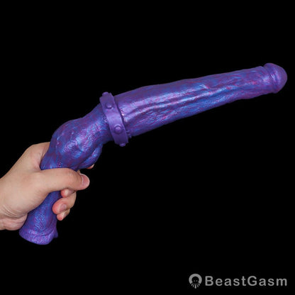 🐍 Dual-End Fantasy Knot Dildo Liquid Silicone Beast Dong - BeastGasm