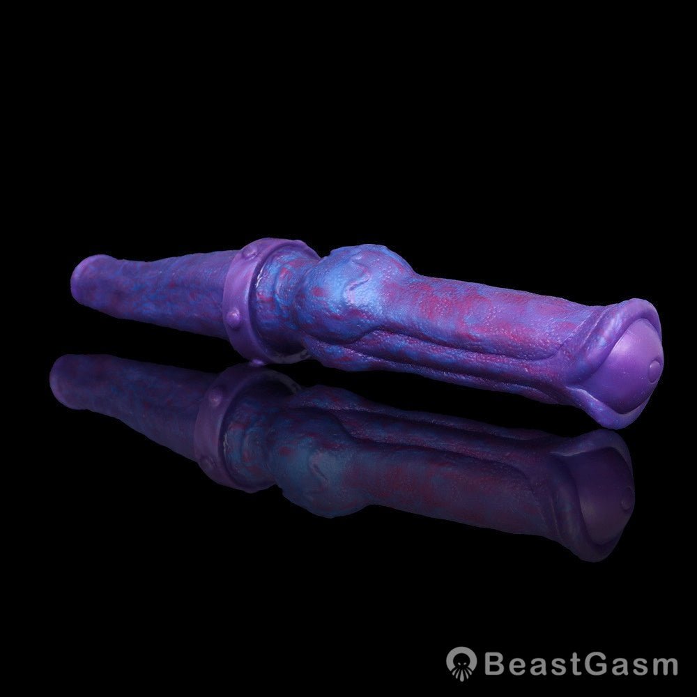 🐍 Dual-End Fantasy Knot Dildo Liquid Silicone Beast Dong - BeastGasm