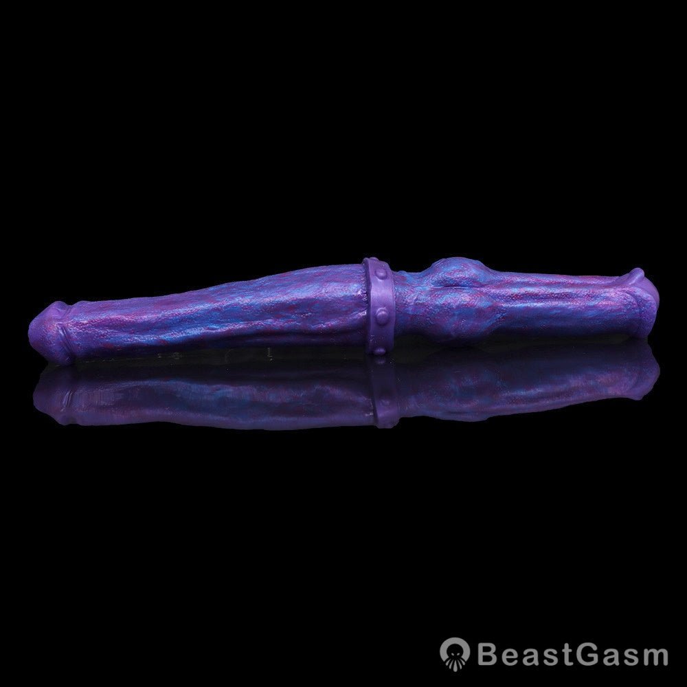 🐍 Dual-End Fantasy Knot Dildo Liquid Silicone Beast Dong - BeastGasm