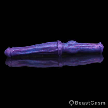 🐍 Dual-End Fantasy Knot Dildo Liquid Silicone Beast Dong - BeastGasm