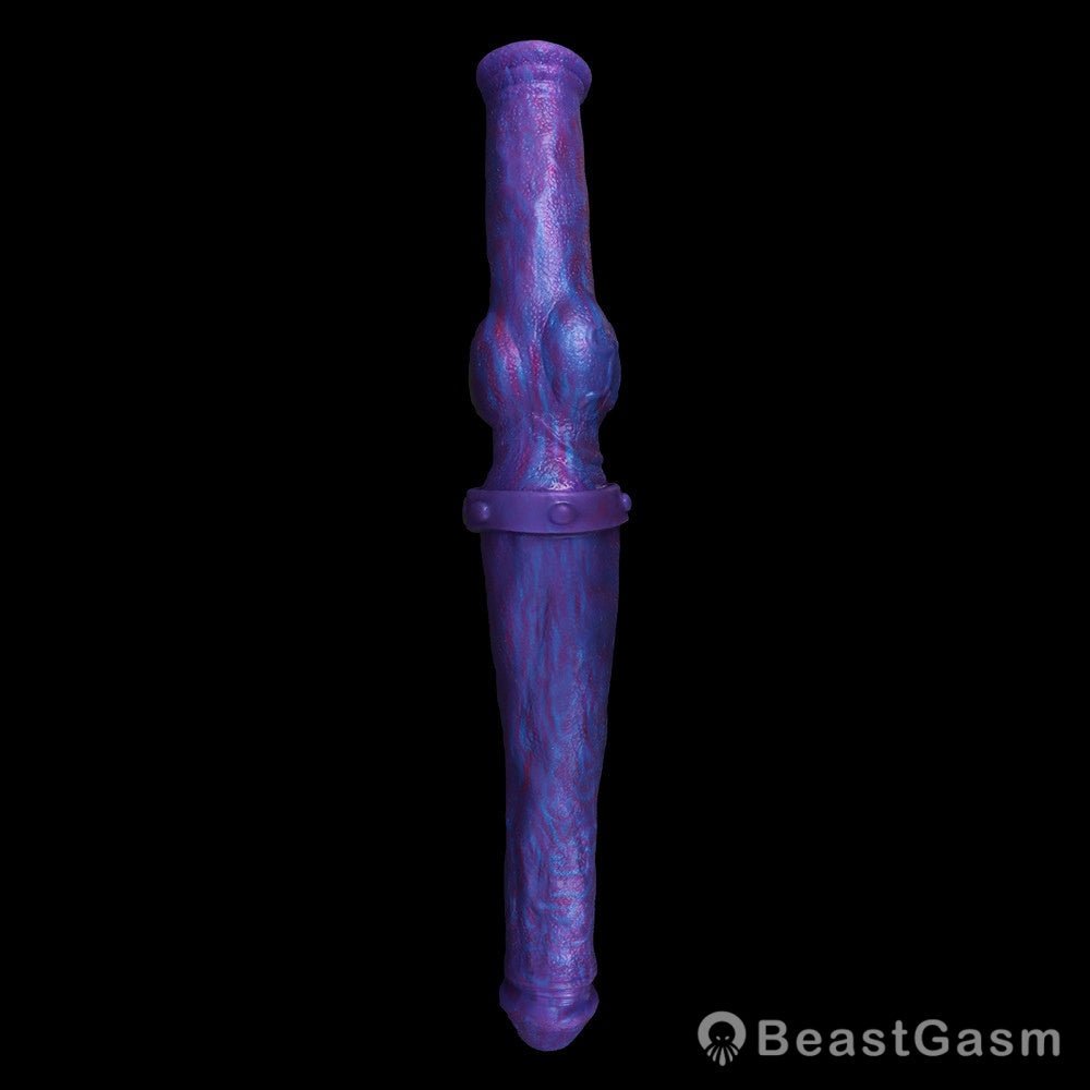 🐍 Dual-End Fantasy Knot Dildo Liquid Silicone Beast Dong - BeastGasm