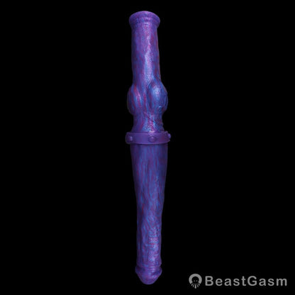 🐍 Dual-End Fantasy Knot Dildo Liquid Silicone Beast Dong - BeastGasm
