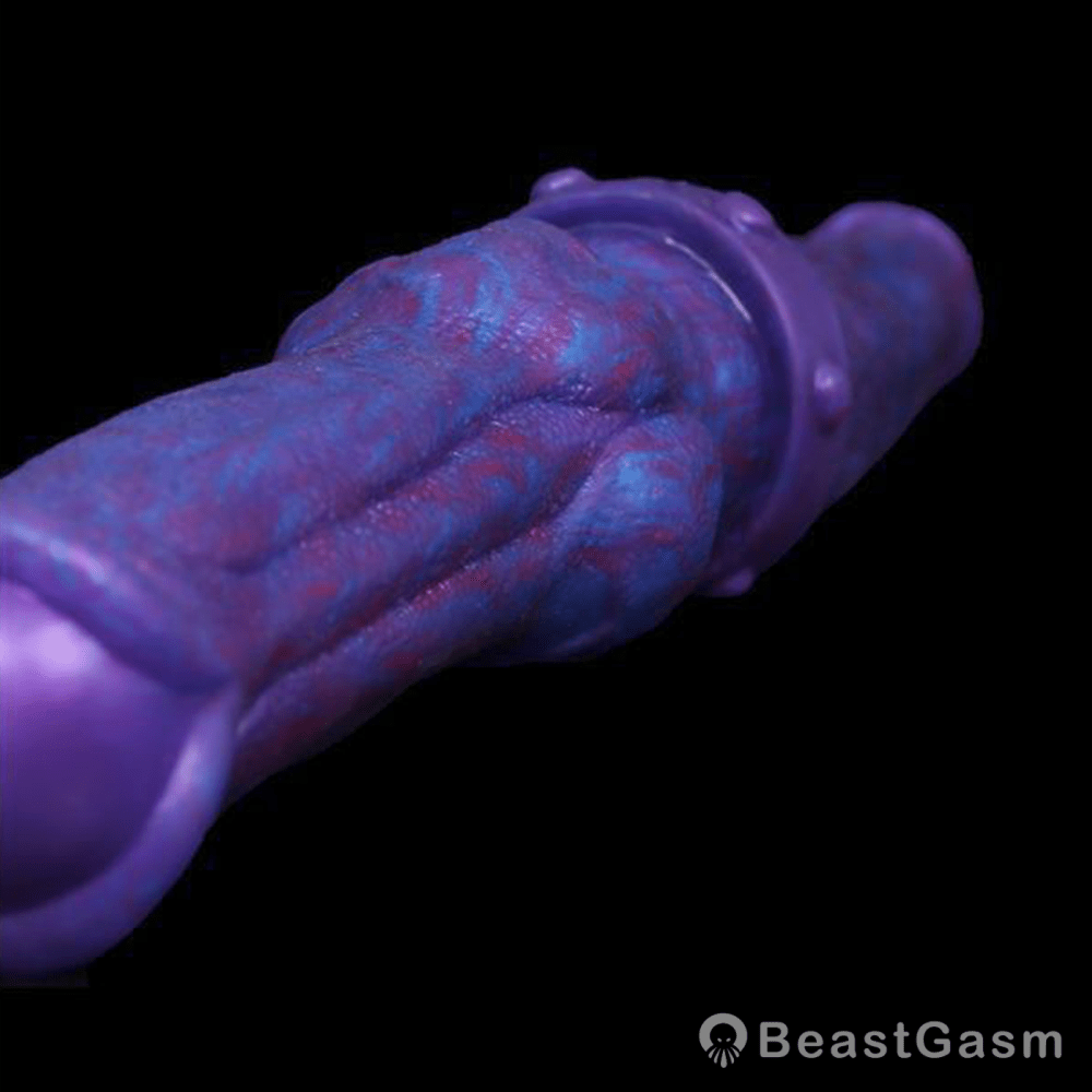 🐍 Dual-End Fantasy Knot Dildo Liquid Silicone Beast Dong - BeastGasm