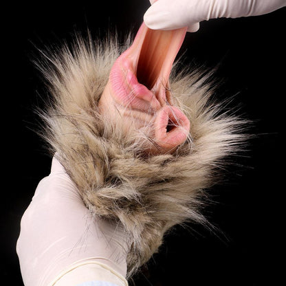 Dual - Hole Furry Animal Masturbator – The Shaggy Chimera - BeastGasm