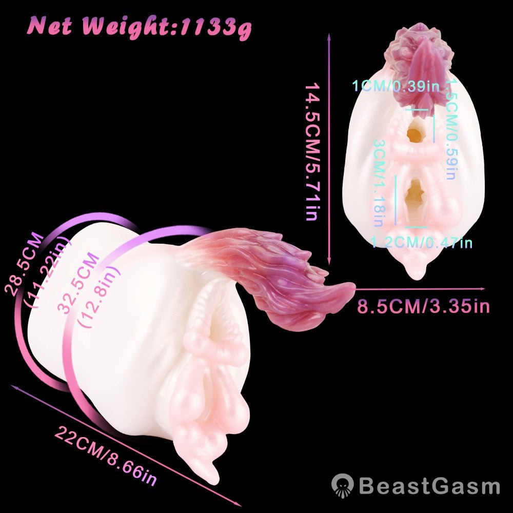 🐴Dual - Hole Rainbow Pocket Pussy – Lifelike Horse Tail | BeastGasm - BeastGasm