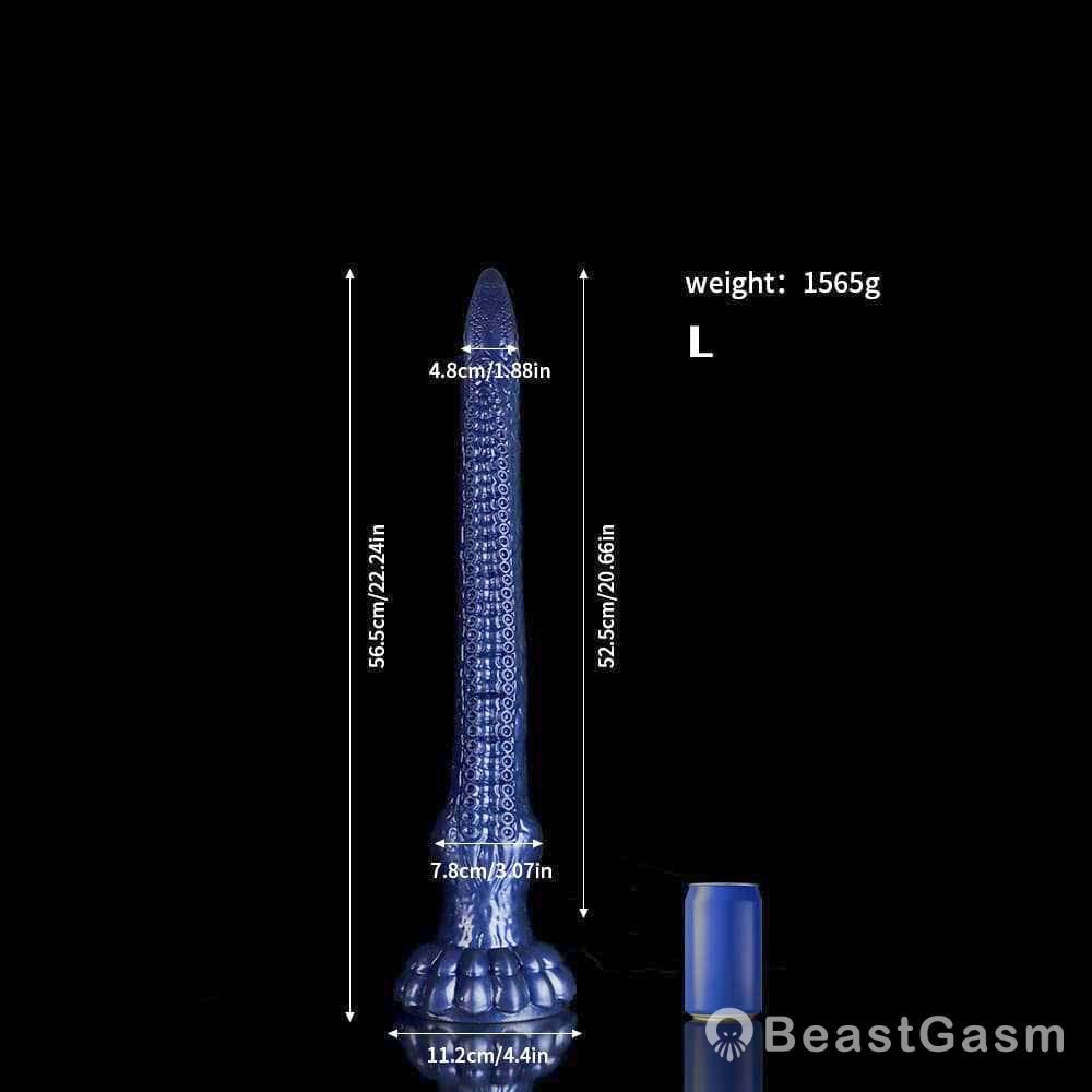 Eel Blue Tentacle Anal Plug – Fantasy Oversized Silicone BeastGasm - BeastGasm