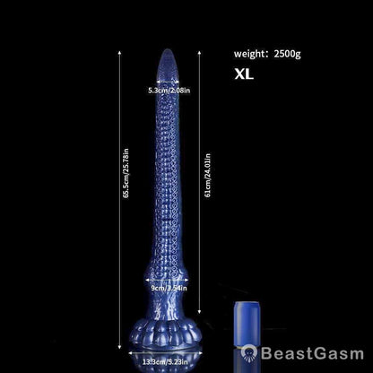 Eel Blue Tentacle Anal Plug – Fantasy Oversized Silicone BeastGasm - BeastGasm