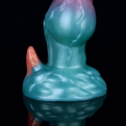 👾 Elyrius Monster Dog Dildo – 7.75” Alien Fantasy with G - Spot Horn - BeastGasm