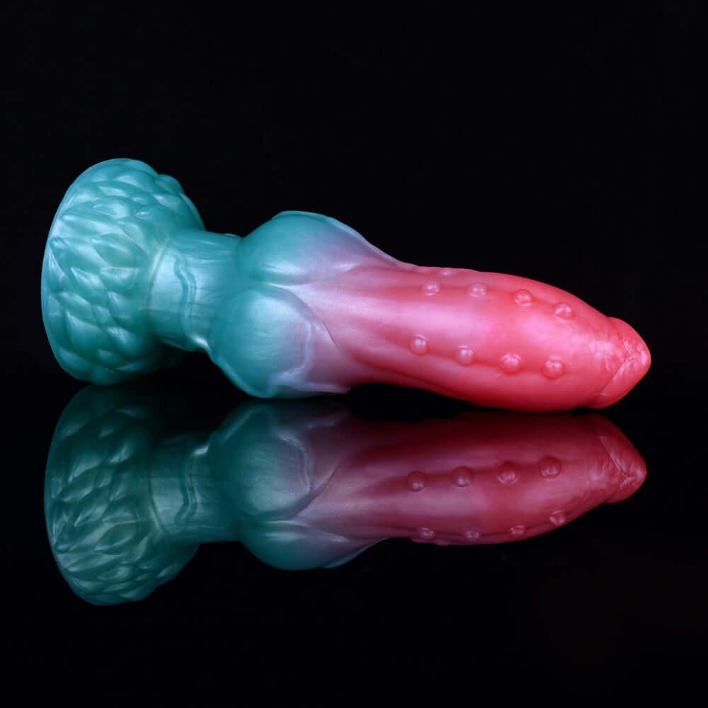 👾 Elyrius Monster Dog Dildo – 7.75” Alien Fantasy with G - Spot Horn - BeastGasm