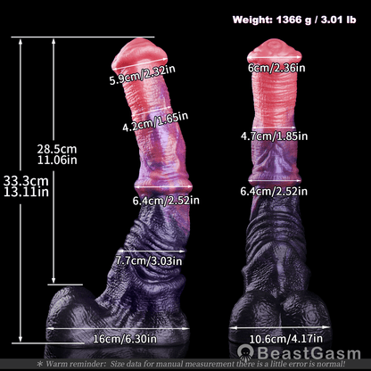 🎠 Ember Eclipse Horse Dildo | Dual-Density Fantasy Dong - BeastGasm