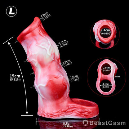 Embercoil - Squirting Knot Sheath & Fantasy Penis Extender - BeastGasm