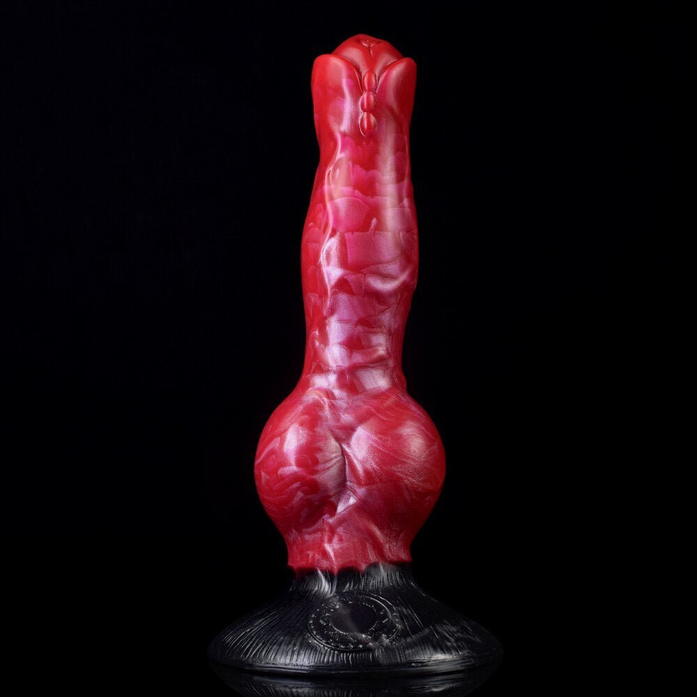 🐕 Erebus 8” Canine Knot Dildo – Realistic, Silicone, Suction Cup - BeastGasm