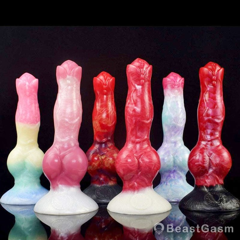 🐕 Erebus 8” Canine Knot Dildo – Realistic, Silicone, Suction Cup - BeastGasm