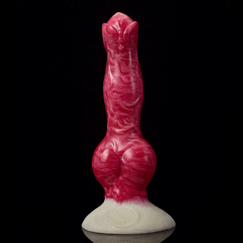 🐕 Erebus 8” Canine Knot Dildo – Realistic, Silicone, Suction Cup - BeastGasm