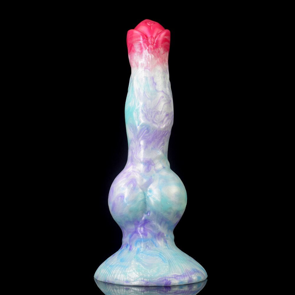 🐕 Erebus 8” Canine Knot Dildo – Realistic, Silicone, Suction Cup - BeastGasm
