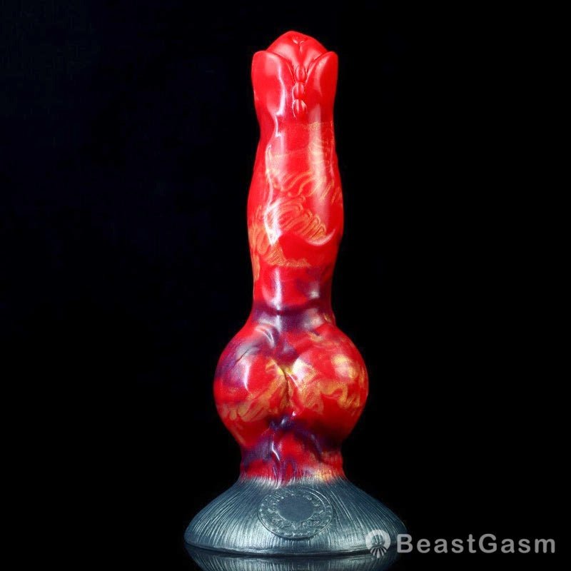 🐕 Erebus 8” Canine Knot Dildo – Realistic, Silicone, Suction Cup - BeastGasm