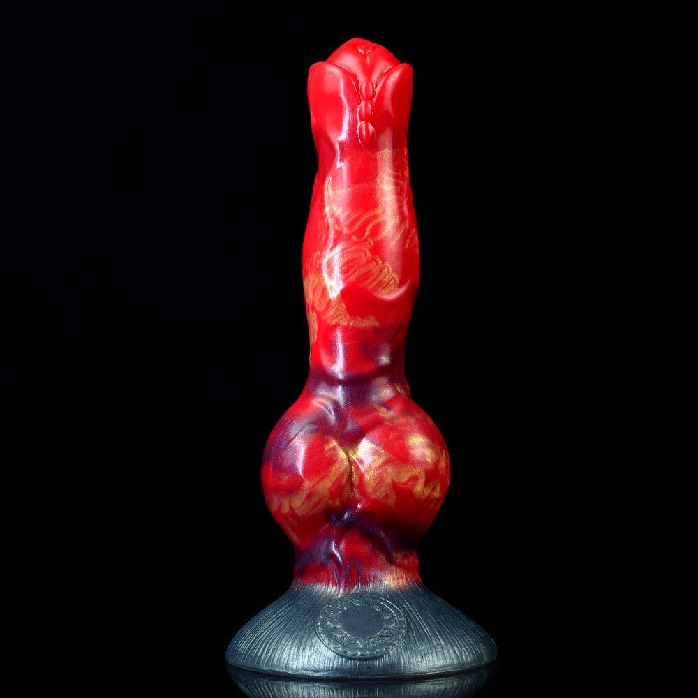 🐕 Erebus 8” Canine Knot Dildo – Realistic, Silicone, Suction Cup - BeastGasm