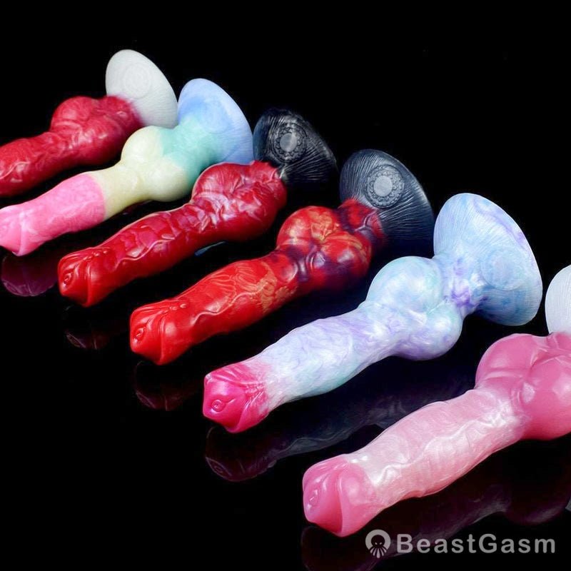 🐕 Erebus 8” Canine Knot Dildo – Realistic, Silicone, Suction Cup - BeastGasm