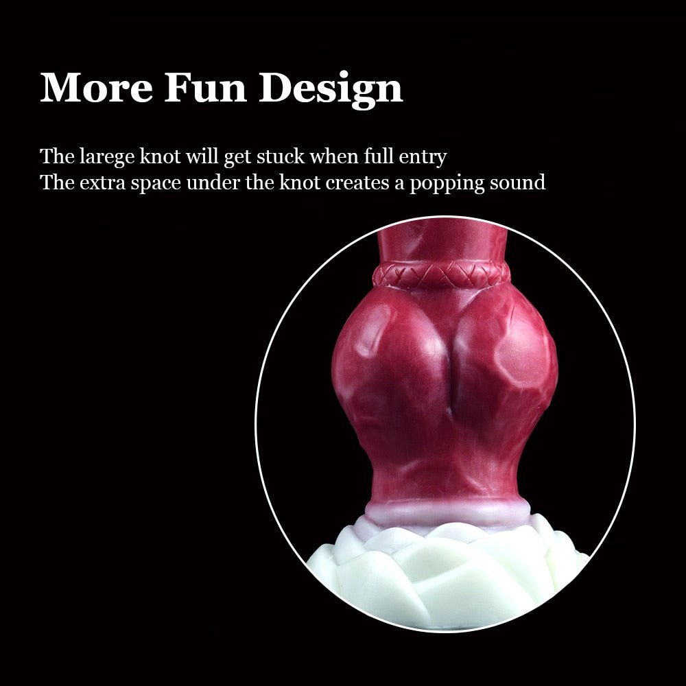 🐕 Eskimo – 7.48” Lifelike Canine Butt Plug with Huge Knot - BeastGasm