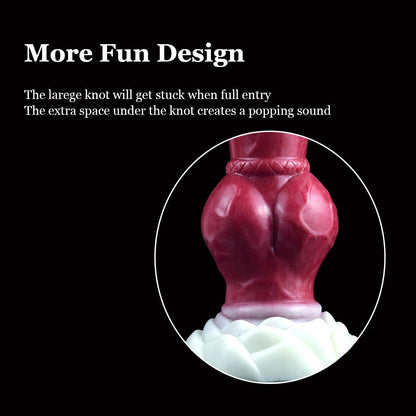 🐕 Eskimo – 7.48” Lifelike Canine Butt Plug with Huge Knot - BeastGasm