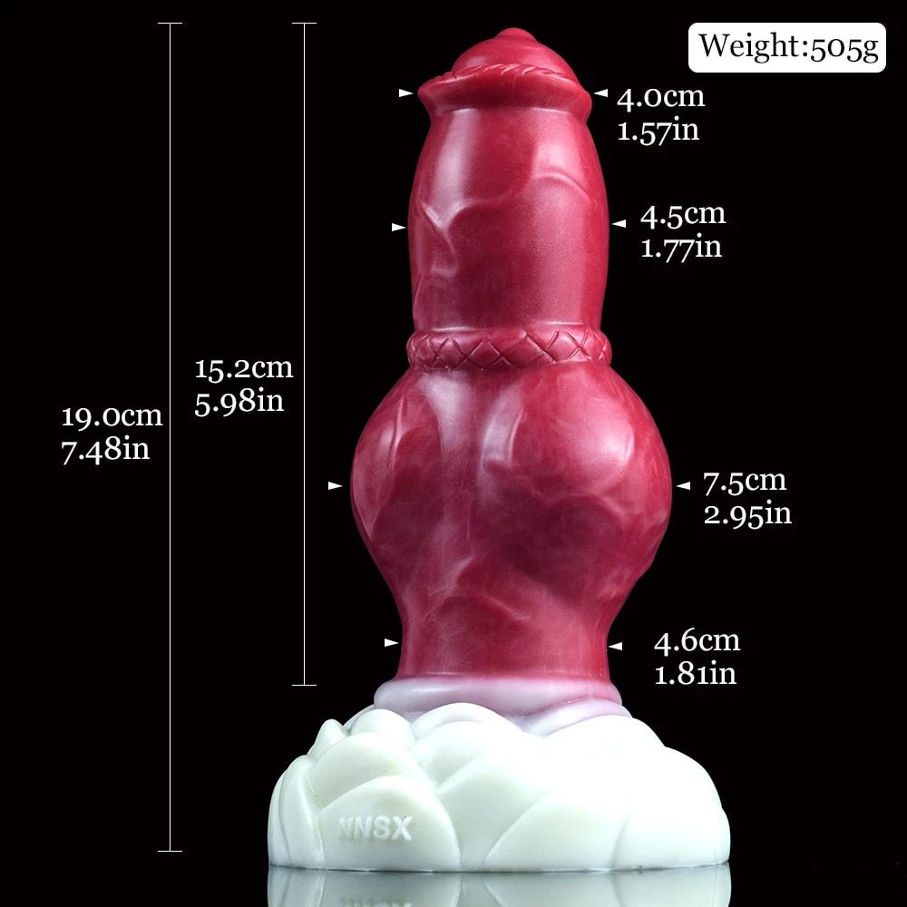 🐕 Eskimo – 7.48” Lifelike Canine Butt Plug with Huge Knot - BeastGasm