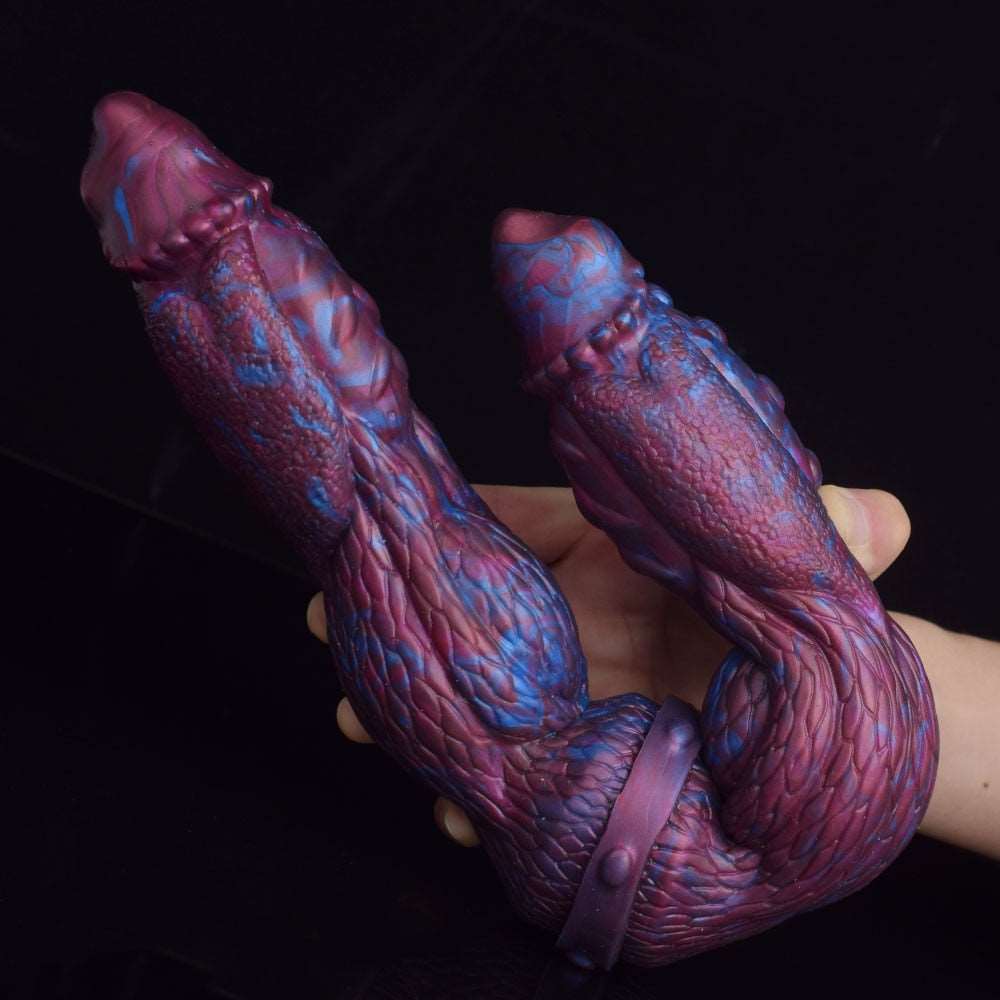 👿 👾 EUDORA Double - Ended Alien Dildo – 16.9” Monster Fantasy Toy - BeastGasm