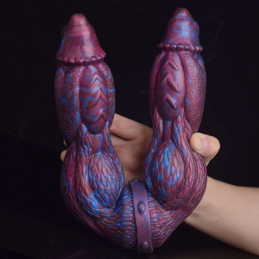 👿 👾 EUDORA Double - Ended Alien Dildo – 16.9” Monster Fantasy Toy - BeastGasm