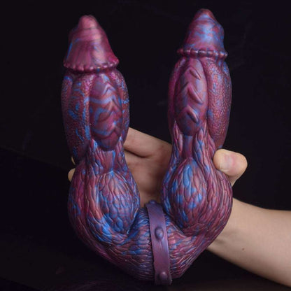 👿 👾 EUDORA Double - Ended Alien Dildo – 16.9” Monster Fantasy Toy - BeastGasm