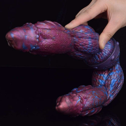 👿 👾 EUDORA Double - Ended Alien Dildo – 16.9” Monster Fantasy Toy - BeastGasm