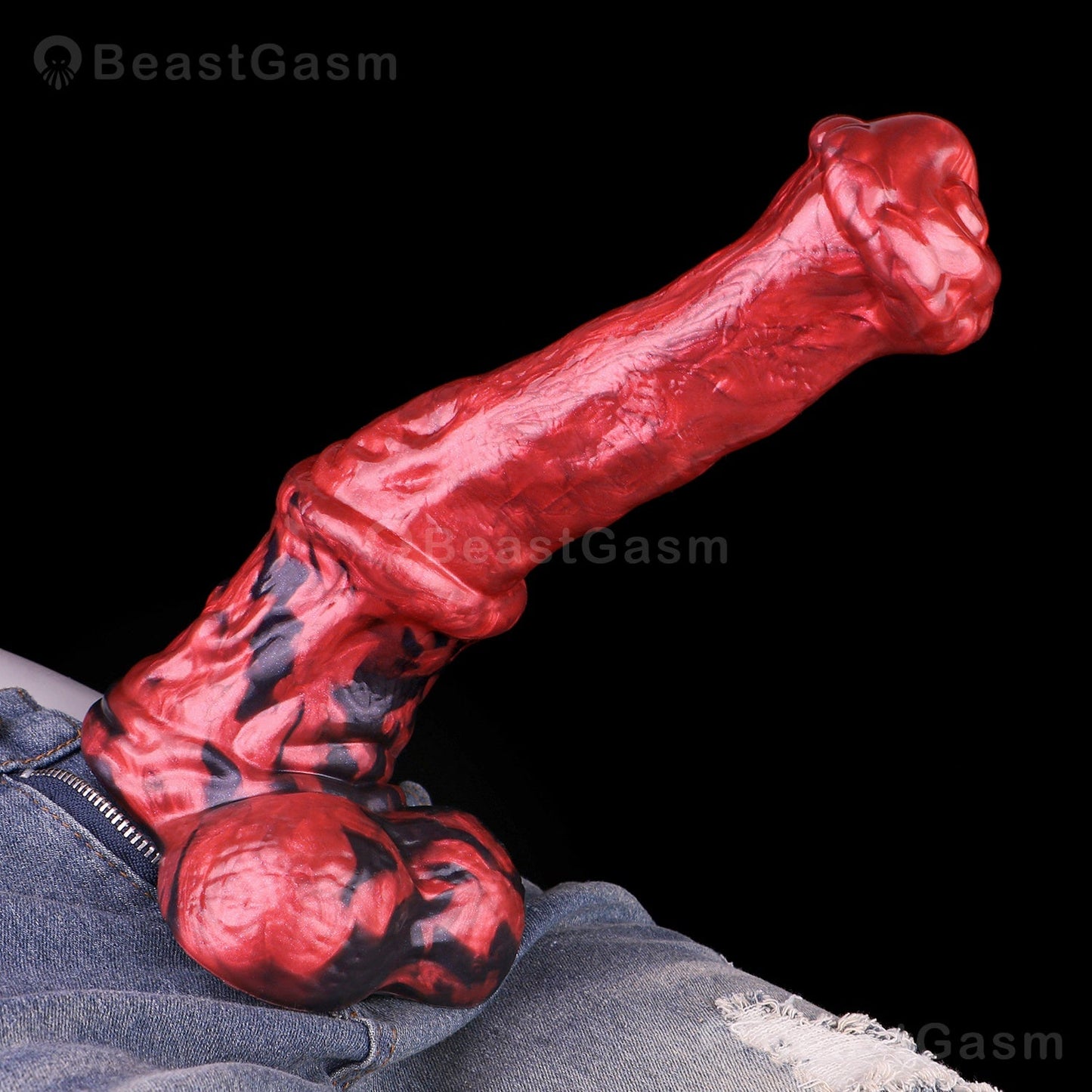 🦄 Extra Large Stallion Dildo with Balls – Bold & Real - BeastGasm