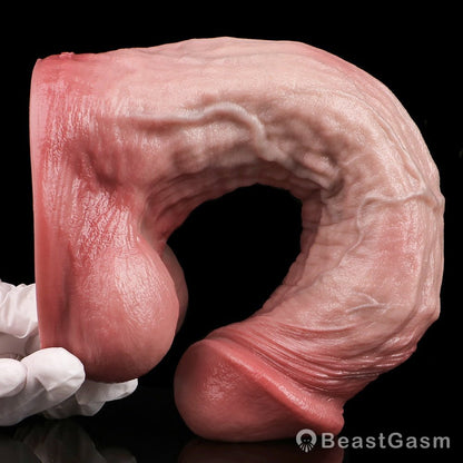 Extra Thick 9 Inch Dildo with Balls – Deep Realistic Pleasure - BeastGasm